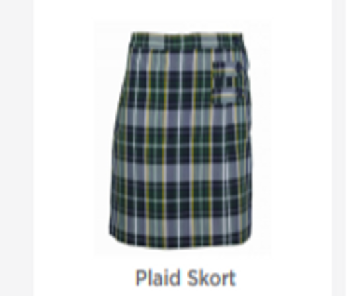 St. Mary's Plaid P1B Skort