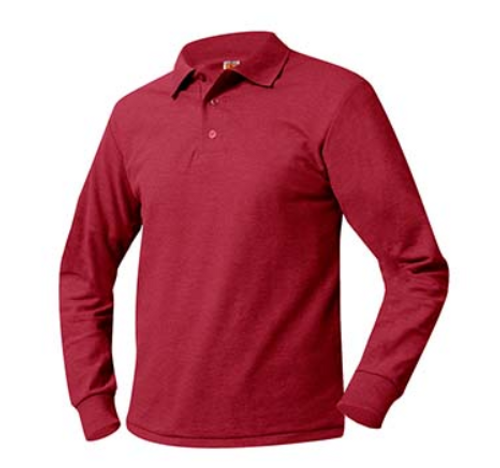 Long Sleeve Pique Red Polo
***St. Mark's Boise Pre-K and Kindergarten ONLY***