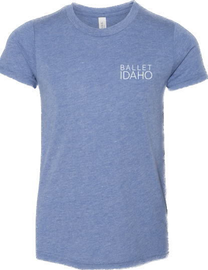 Bella Canvas Youth T-shirt with Ballet Idaho Logo