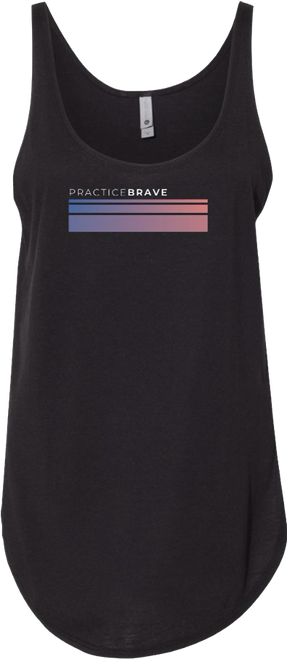 Practice Brave Women's Festival Tank with Fade Logo