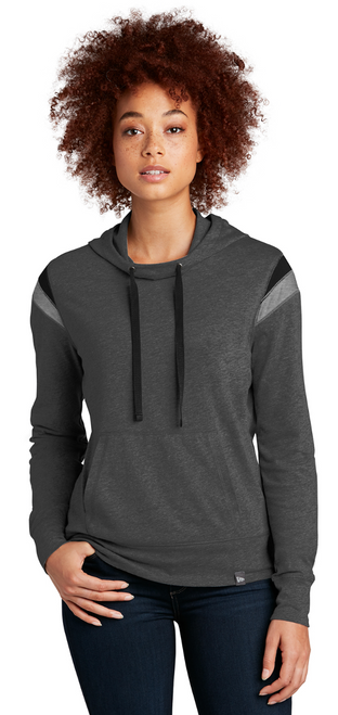 Eagle Softball NewEra Ladies Heritage Blend Varsity Hoodie with Logo