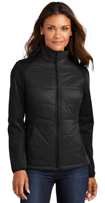 Eagle Softball Port Authority Ladies Hybrid Soft Shell Jacket with Logo