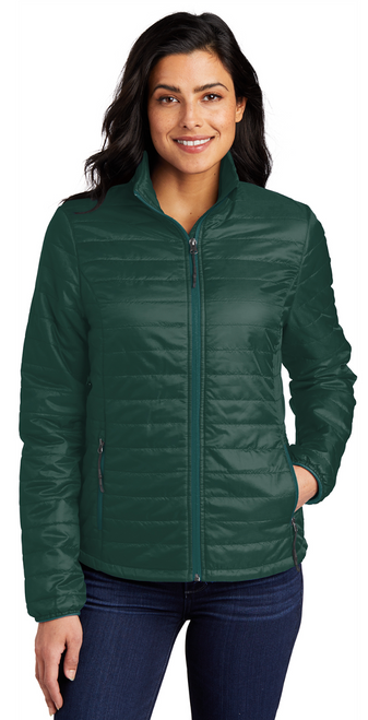 Eagle Softball Port Authority Ladies Packable Puffy Jacket with Logo