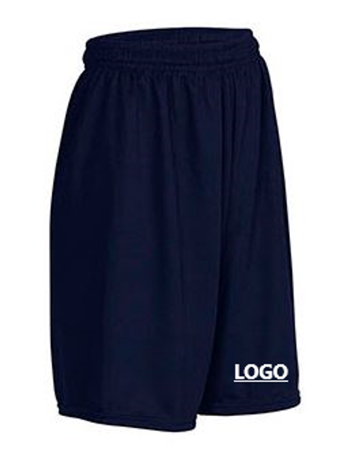 A+ Navy Mesh Short with Logo
6212 • A+ Fabrics: 100% opaque polyester • A+ engineered closed-hole mesh • Moisture wicking • Snag resistant • Quick-cord waistband • Inseam: 5 1/4"-7" on youth sizes, 7 1/2" on adult sizes