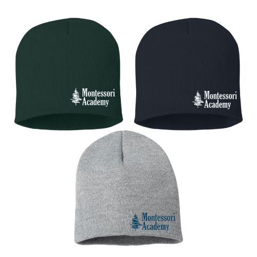 Montessori Sportsman 8” Beanie with Logo