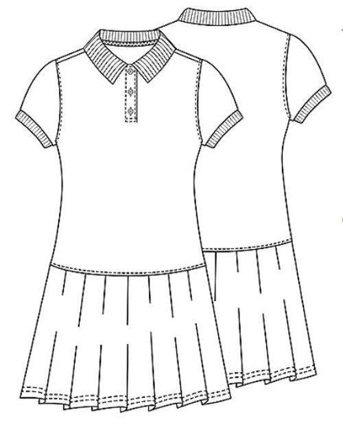 Classroom Pique Polo Dress (available in several colors)