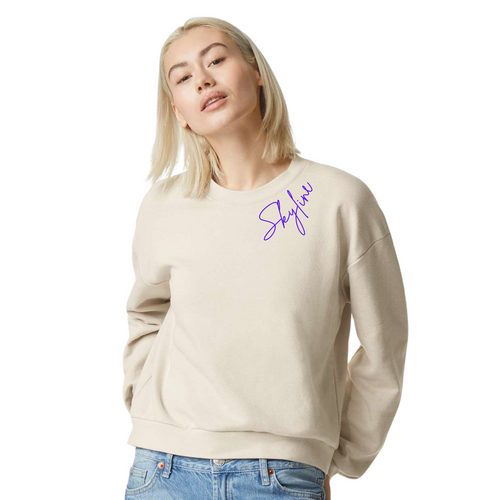 Skylight American Apparel ReFlex Women’s Fleece Crewneck with Logo