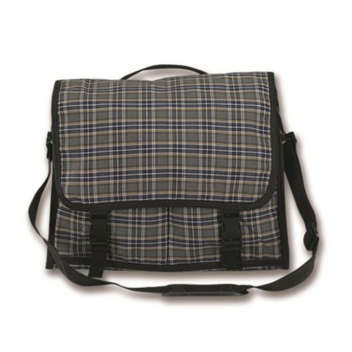 Plaid Messenger Bag with Option of Customization
