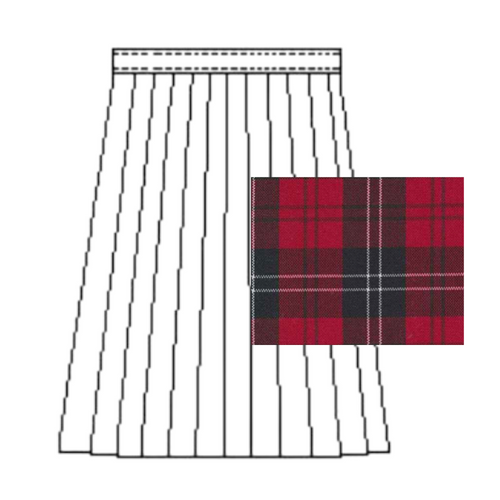 Assumption Catholic School A+ Box Pleat Plaid Skirt in P94**PRE-ORDER SHIPS APRIL/JUNE**