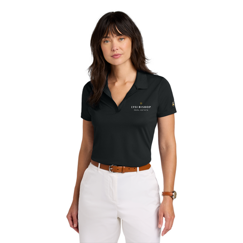 Lysi Bishop Real Estate Mesh Polo Performance Polo with Embroidered Logo on Left Chest 