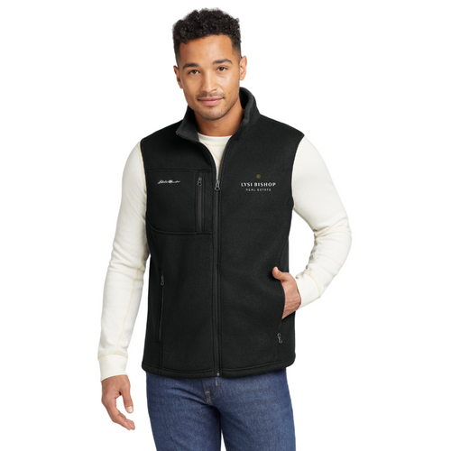 Lysi Bishop Real Estate Fleece Vest with Embroidered Logo on Left Chest 