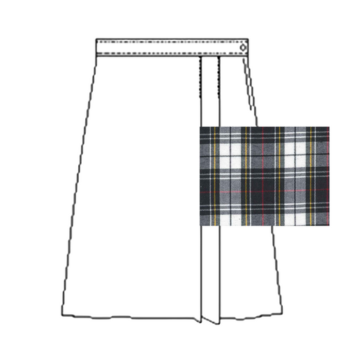 Veritas School A+ Plaid Skort P8B**Knee Length or Longer, Navy Leggings Under  - PRE-ORDER SHIPS APRIL/JUNE**
