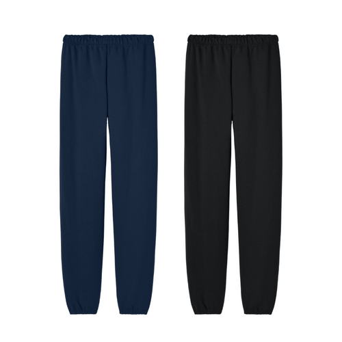 JERZEES P.E. Sweatpants in Navy with No Logo