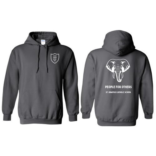 St. Ignatius House Heavy Blend Hoodie with Screen Printed Amare Logo