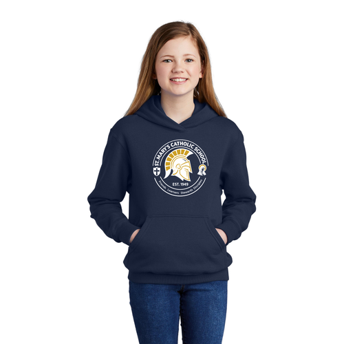 St. Mary’s Spirit Hoodie with Screen Printed New Spartan Logo