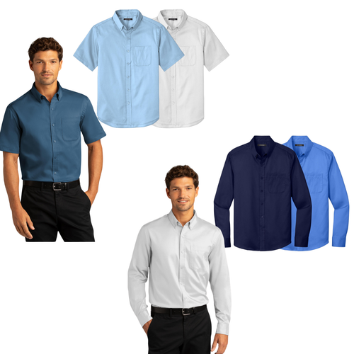 Turn-Key Medical SuperPro React Twill Shirt with Embroidered Logo on Left Chest