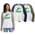 Green Diamond Allmade Unisex Tri-Blend Long Sleeve Colorblock Raglan with Square Logo