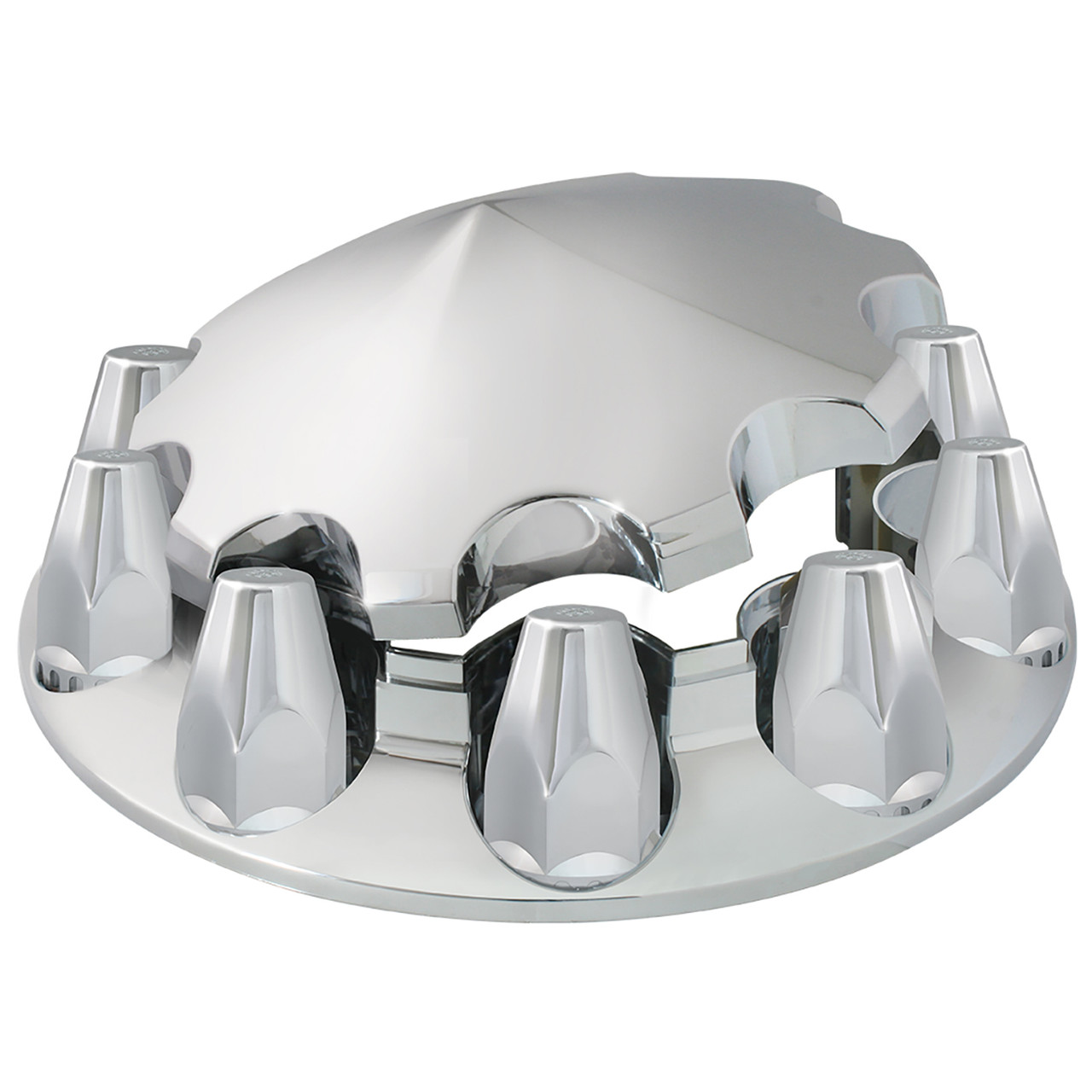 40182 Chrome Plastic Front Axle Cover Set with Locking Tabs