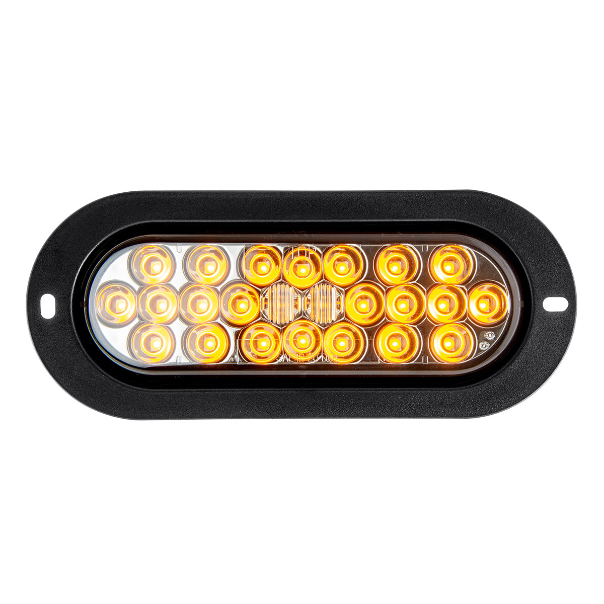 78245 Pearl Series Oval Flange Mount LED Light in Smoke Lens