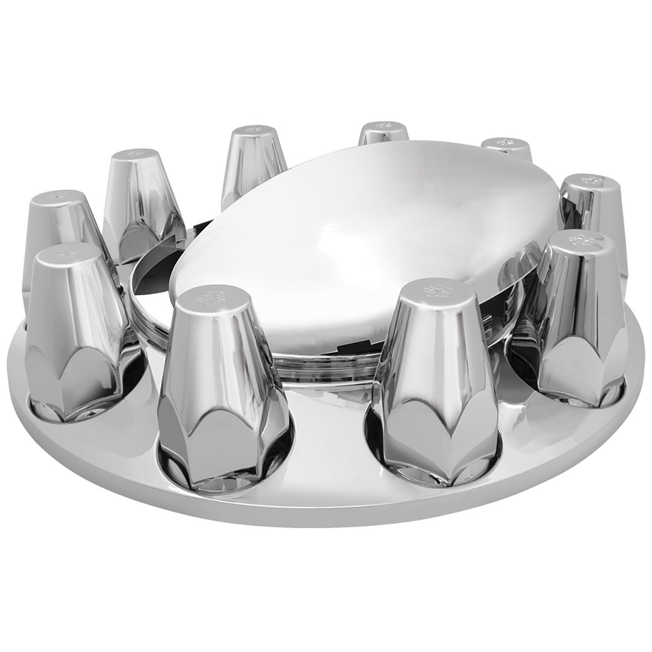 40134 Chrome Plastic ABS Front Axle Cover Set - Grand General