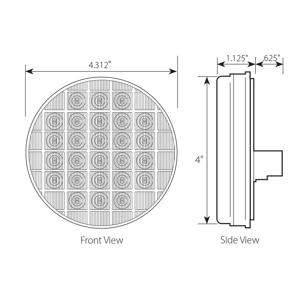 74895 Smart Dynamic Series 4" Sequential LED Light - Grand General ...