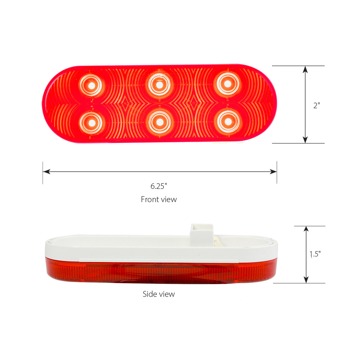 75771 Highway Series Oval LED Light with 6 Diodes - Grand General
