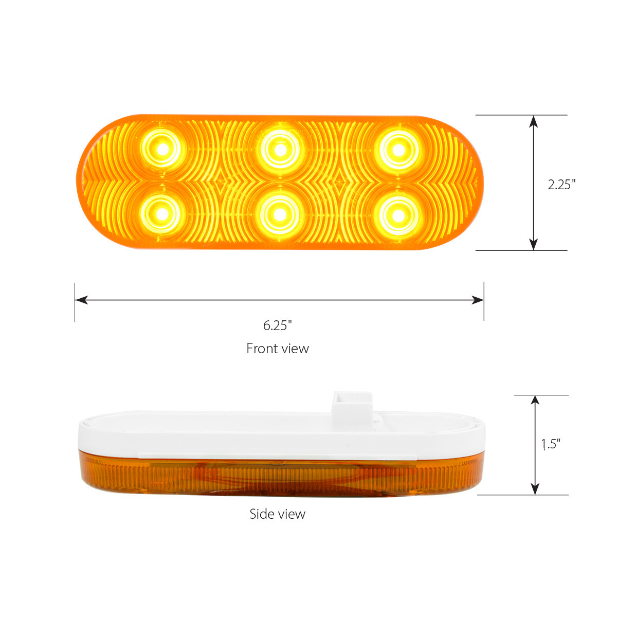 75770 Highway Series Oval LED Light with 6 Diodes - Grand General