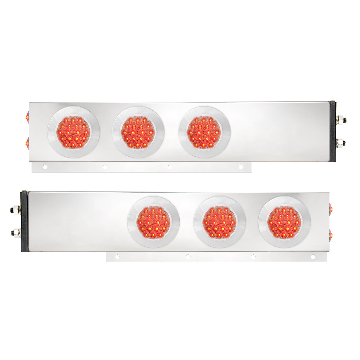Spring Load Led Light 91023 2-Pc Interchangeable S.S. Spring-Loaded LB w/4