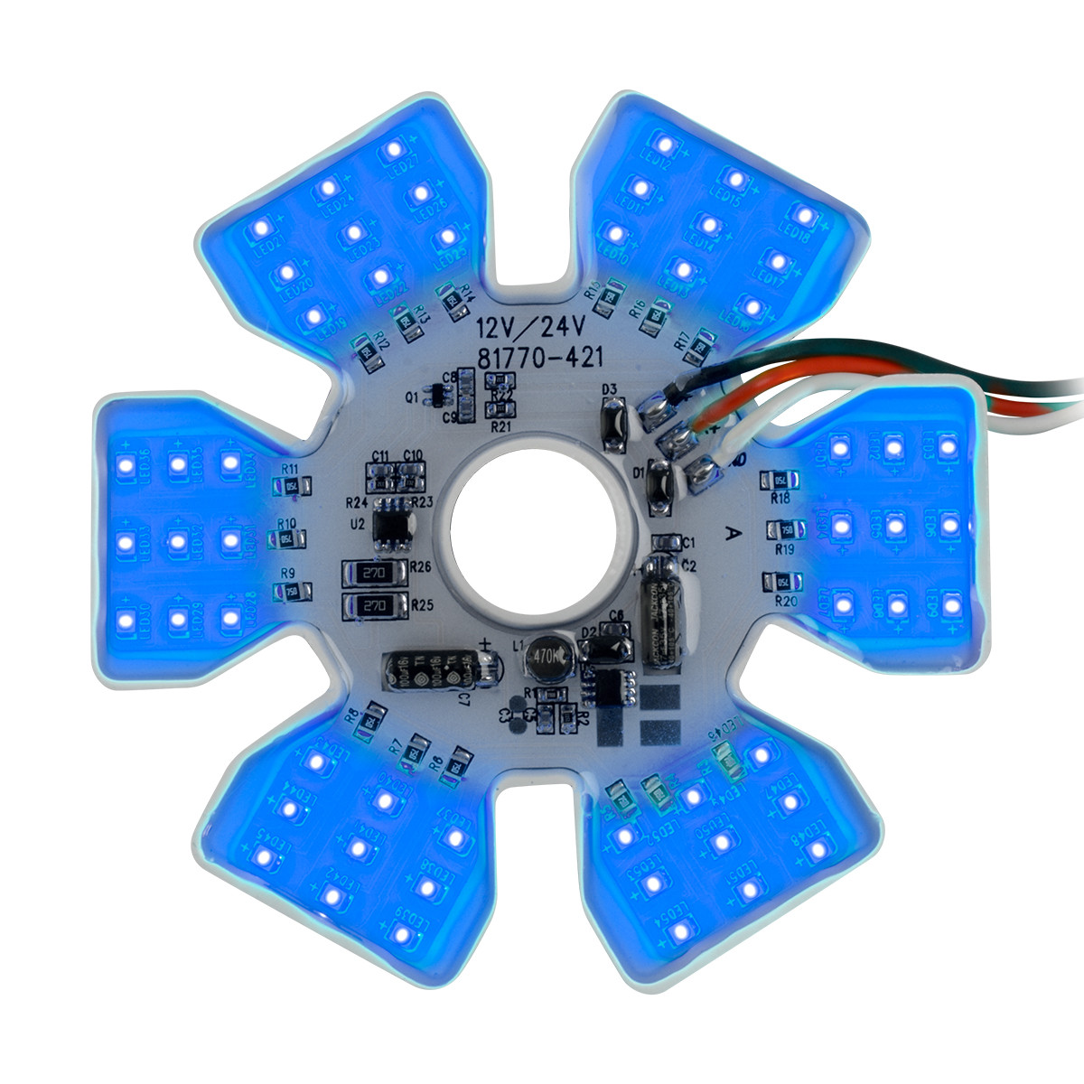 81777 Ultra Thin Hex Air Cleaner LED Light - Grand General 81777 Ultra Thin Hex Air Cleaner LED Light - Grand General