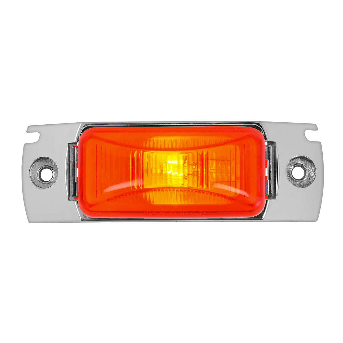 87665 Small Rectangular Single Bulb Sealed Light w/ Chrome Base