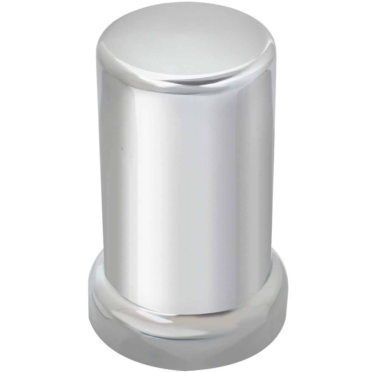 10261 Tube Chrome Plastic Lug Nut Cover w/ Flange - Grand General