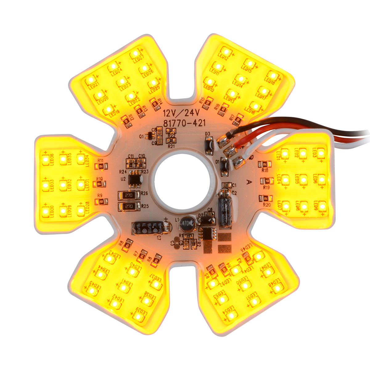 81775 Ultra Thin Hex Air Cleaner LED Light - Grand General