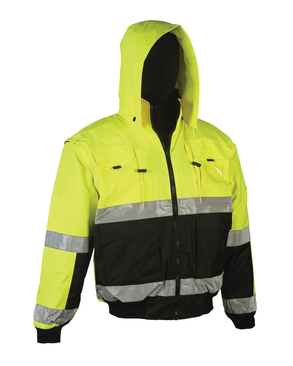 Hi-Vis Winter Bomber Jacket - Hi-Vis Yellow /Black – Blåkläder