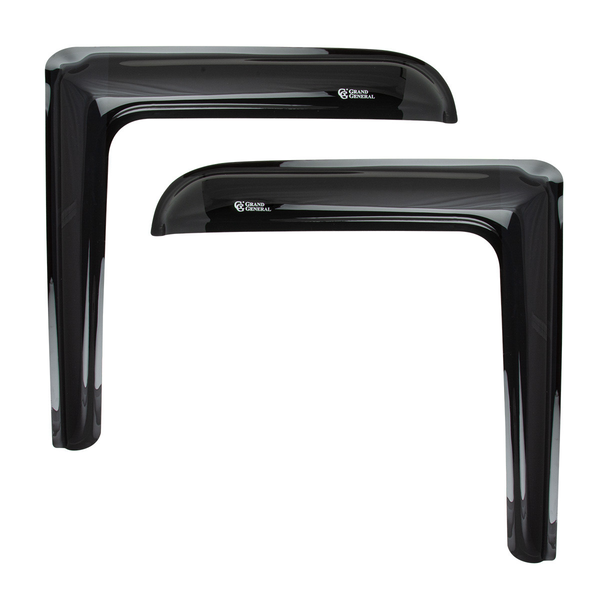 ステンレス　ファールグランドシティ 99976 Side Window Vent Deflector Rain Guard - Grand General