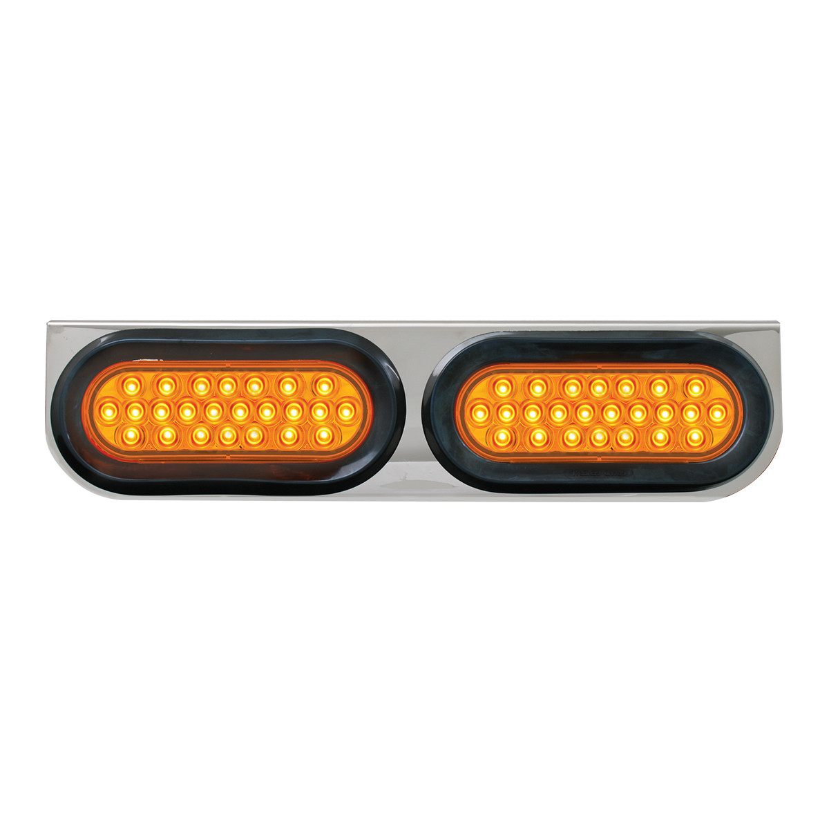 89154 Stainless Steel L Bracket with Dual Large Oval Lights