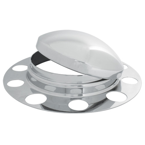 10652 Three-Piece Front Axle Cover Set w/o Lug Nut Cover