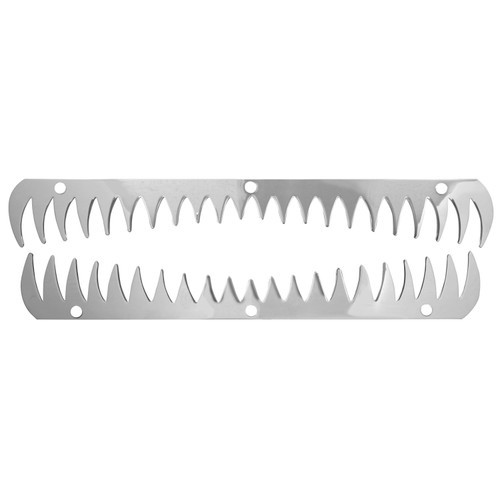 30191 Bottom Mud Flap Plates Shark Teeth Style