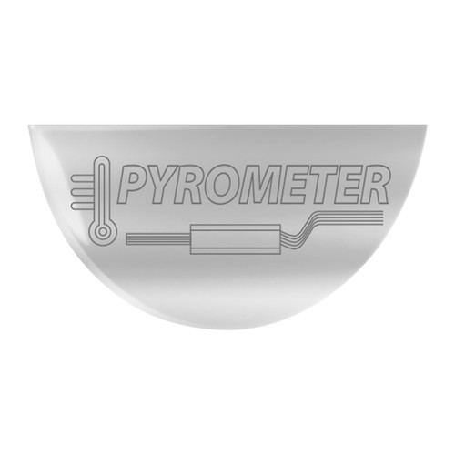 68820 Gauge Emblem 1/2 Moon Shape Script E-P