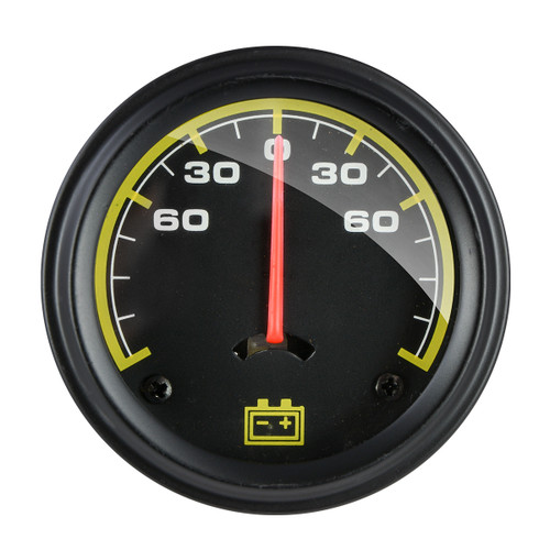 68061 Black Rim 270 Scale Ammeter Gauge/60-0-60