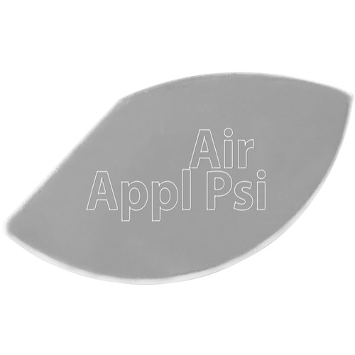 68438 Gauge Emblem 1/3 Moon Shape Script A-F