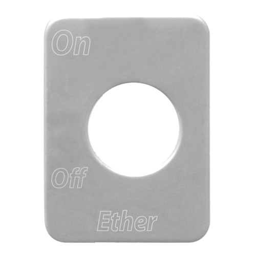 68485 Toggle Switch Plate Script D-E