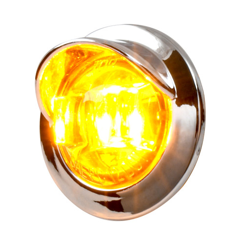 74660 3/4 Mini LED Light with Chrome Bezel with Visor