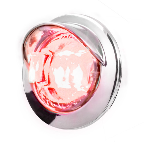 74663 3/4 Mini LED Light with Chrome Bezel with Visor
