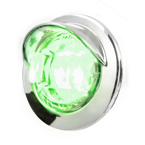 74668 3/4 Mini LED Light with Chrome Bezel with Visor