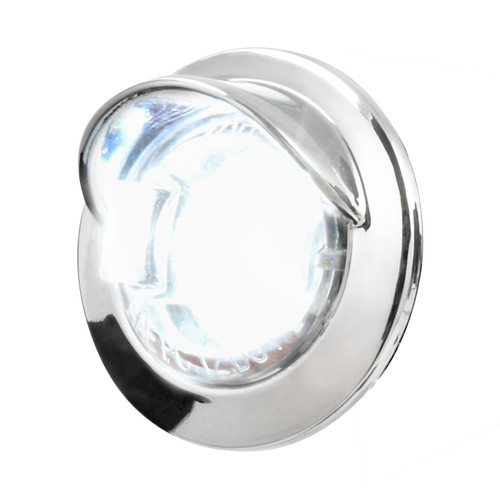 74664 3/4 Mini LED Light with Chrome Bezel with Visor
