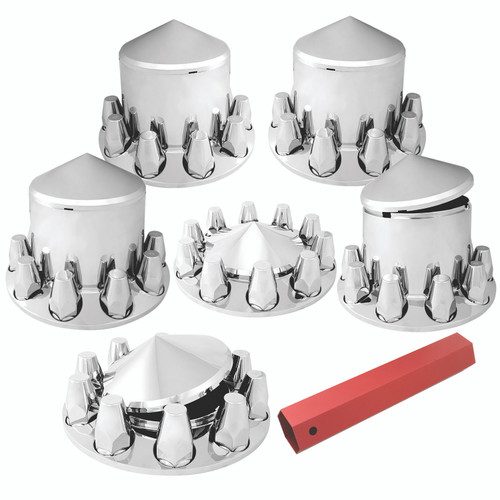 パーシー+クララベルパーツ２個 40234 Chrome Plastic ABS Complete Front & Rear Axle Cvr Set