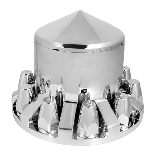 パーツ Ravol clx2 40264 Chrome Plastic Rear Axle Cover Sets with Locking Tabs