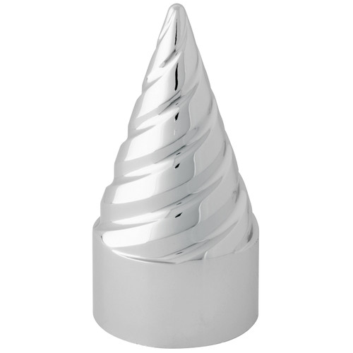 10051 Twister Clockwise Chrome Plastic Lug Nut Cover