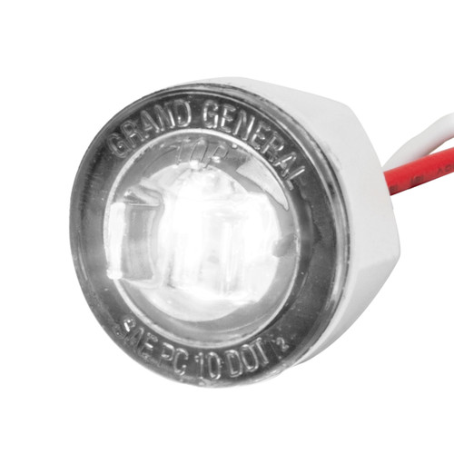 75354 1" Mini Push/Screw Wide Angle LED Light in Smoke Lens