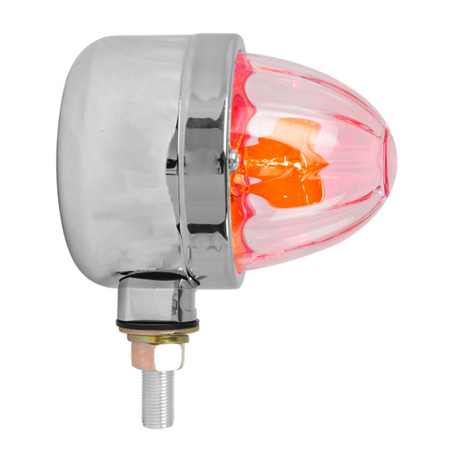 78083 Single Face Chrome Die Cast Auxiliary Clear Glass Lens Light